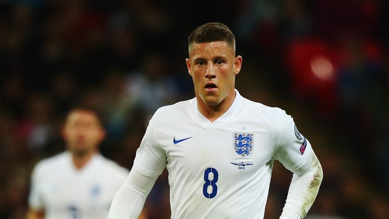 Ross Barkley of England in action during the UEFA EURO 2016 Group E qualifying match between England and Estonia at Wembley 
