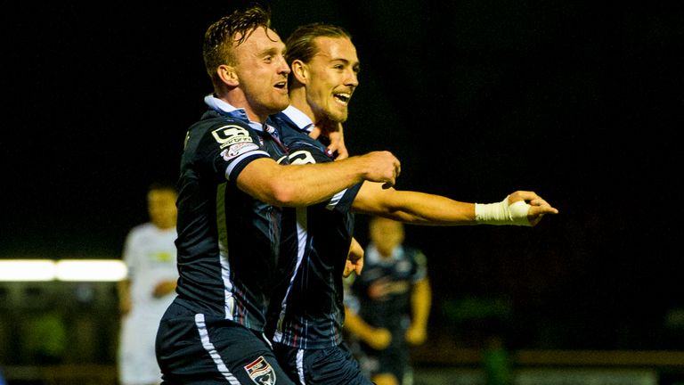 Jackson Irvine celebrates his opener