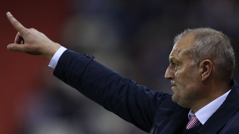 Rotherham United manager Neil Redfearn during the Sky Bet League Championship match at the New York Stadium, Rotherham.