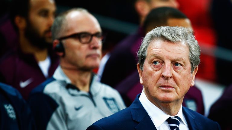  Roy Hodgson manager of England looks on prior to the UEFA EURO 2016 Group E qualifying match between England and Estonia
