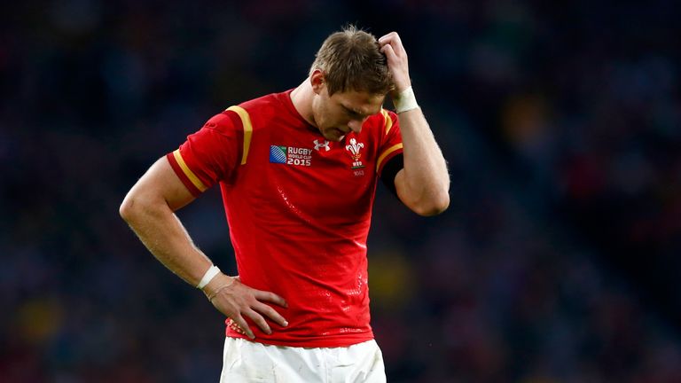 A dejected Dan Biggar after Wales failed to capitalise on a two-man advantage