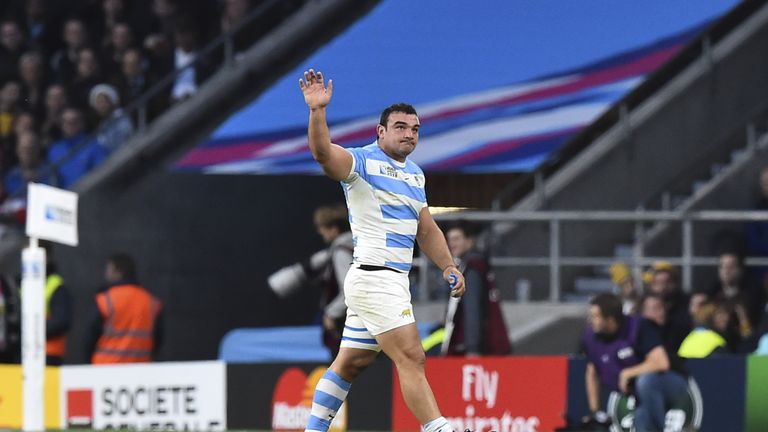 Argentina lost their captain Agustin Creevy before half-time
