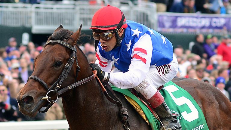 Runhappy wins the Breeders' Cup Sprint 