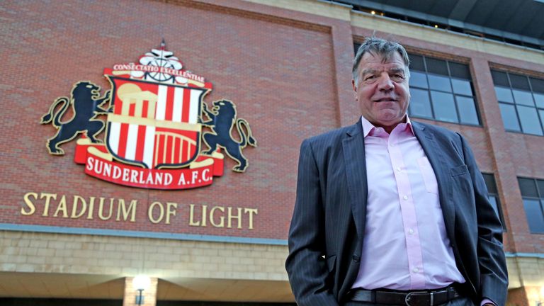 New Sunderland manager Sam Allardyce arrives at the Stadium of Light