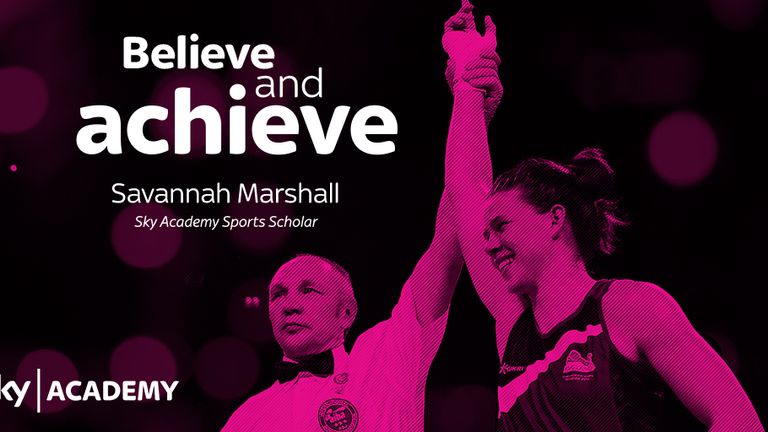 Savannah Marshall: Part of the Scholar team that created a motto for Confidence Month
