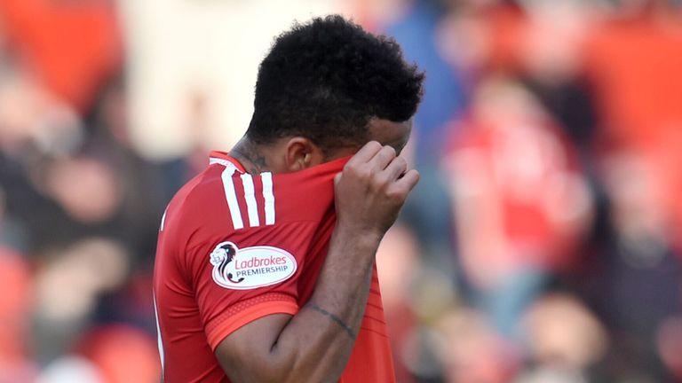 Dejection for Aberdeen's Shay Logan 