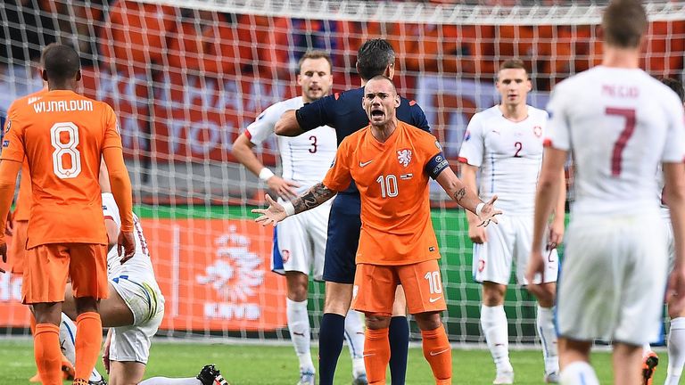 Netherlands' Wesley Sneijder
