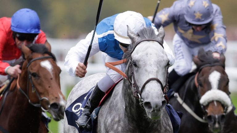 Solow ridden by Maxime Guyon, wins the QEII at Ascot