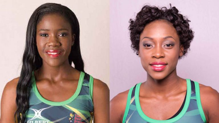 Shanice Beckford (left) and Nicole Dixon (right), will join Team Northumbria for next season's Netball Superleague