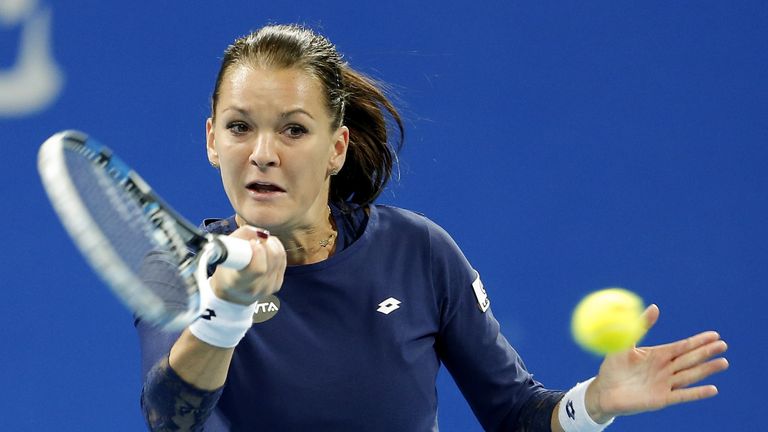 Agnieszka Radwanska is into the final of the Tianjin Open.