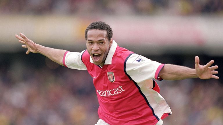 Thierry Henry of Arsenal during the FA Carling Premiership game between Watford and Arsenal at Vicarage Road in Watford, England in 2000