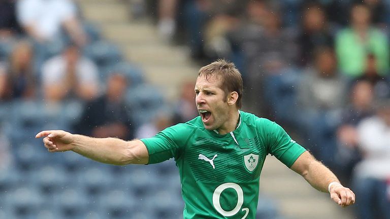 EDINBURGH, UNITED KINGDOM - AUGUST 6:  Tomas O'Leary of Ireland in action during the Scotland v Ireland International Friendly rugby match at Murrayfield S