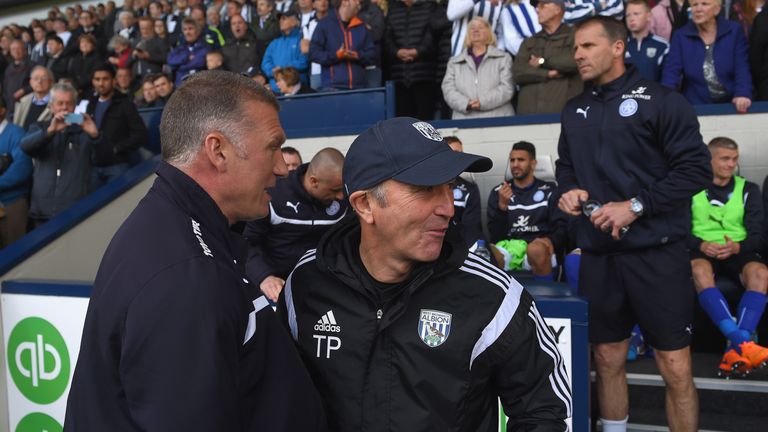 One of Nigel Pearson's last games in charge of Leicester came against Tony Pulis' West Brom