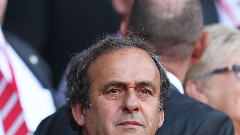 UEFA president Michel Platini