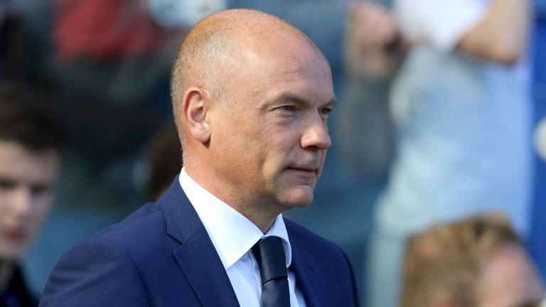 Uwe Rosler during the Sky Bet Championship match between Middlesbrough and Leeds