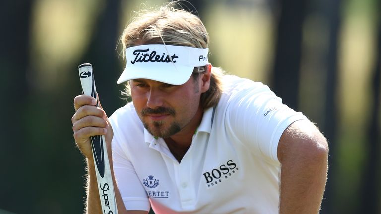 Victor Dubuisson in action during the third round of the Turkish Airlines Open 