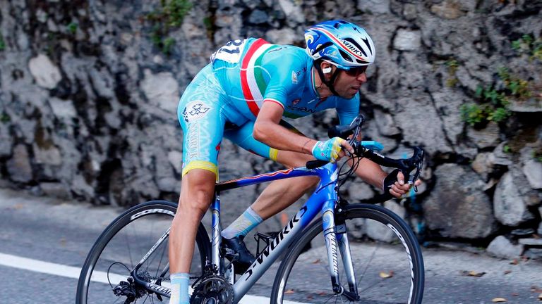 Vincenzo Nibali attacks to win the 2015 Il Lombardia