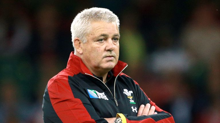 Wales' head coach Warren Gatland before the Rugby World Cup match at the Millennium Stadium, Cardiff.