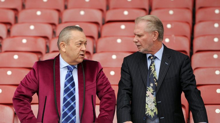 West Ham co-owners David Sullivan and David Gold