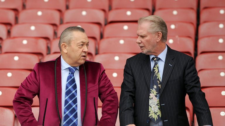 West Ham chairmen David Gold and David Sullivan pay tribute to