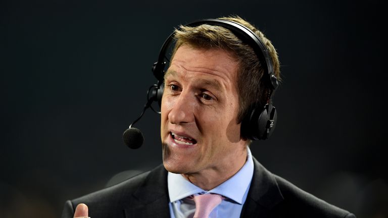 LONDON, ENGLAND - NOVEMBER 22:  Sky Sports presenter Will Greenwood is seen during the QBE international match between England and Samoa at Twickenham Stad