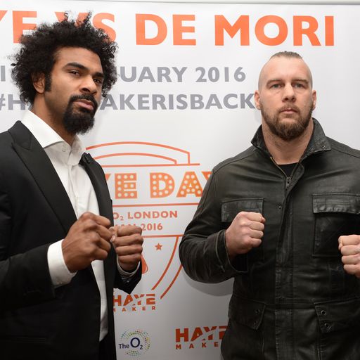 Haye back with De Mori bout