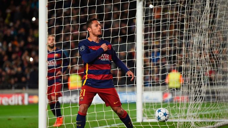 Adriano scored number six after a Neymar penalty was saved