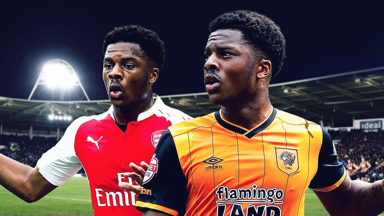 Arsenal's Chuba Akpom is on loan a season-long loan at Hull City