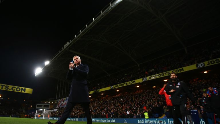 Alan Pardew endured a frustrating evening at Selhurst Park