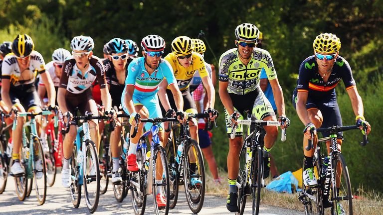 Alejandro Valverde, Alberto Contador, Chris Froome, Vincenzo Nibali, Tour de France 2015