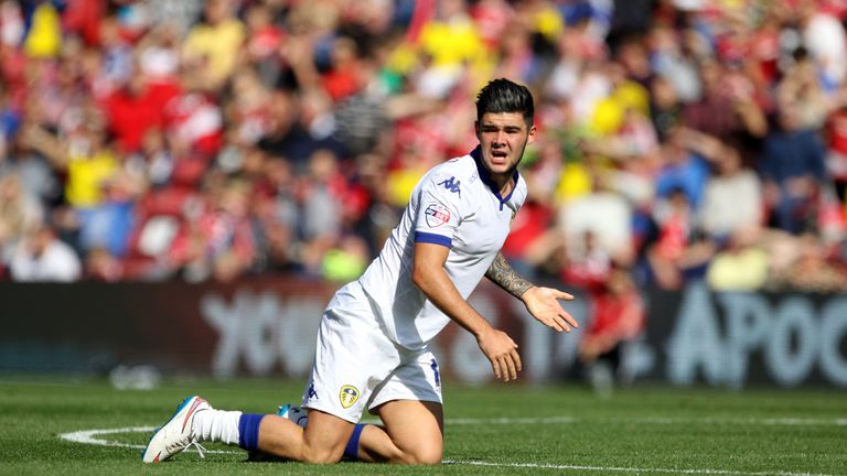 Alex Mowatt in action during  the Sky Bet Championship match between Middlesbrough and Leeds United