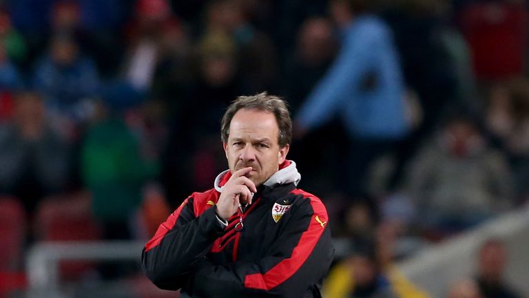  Alexander Zorniger, head coach of Stuttgart 