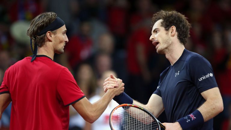 Ruben Bemelmans and Andy Murray, Davis Cup final, Ghent