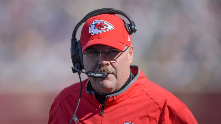 Andy Reid of the Kansas City Chiefs is a fan of London