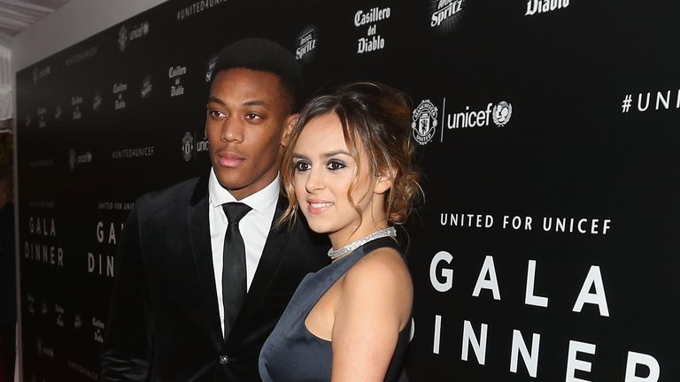 Anthony Martial arrives for the United for UNICEF Gala Dinner at Old Trafford