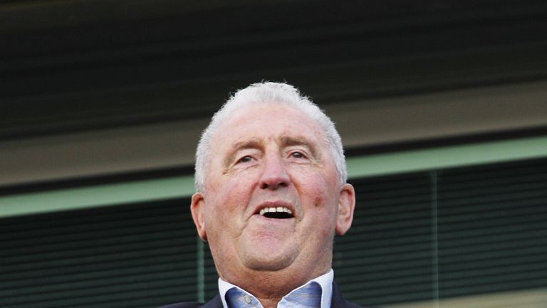 LONDON - OCTOBER 21:  Bobby Campbell former manager of Chelsea looks on prior to the Barclays Premiership match between Chelsea and Portsmouth at Stamford 