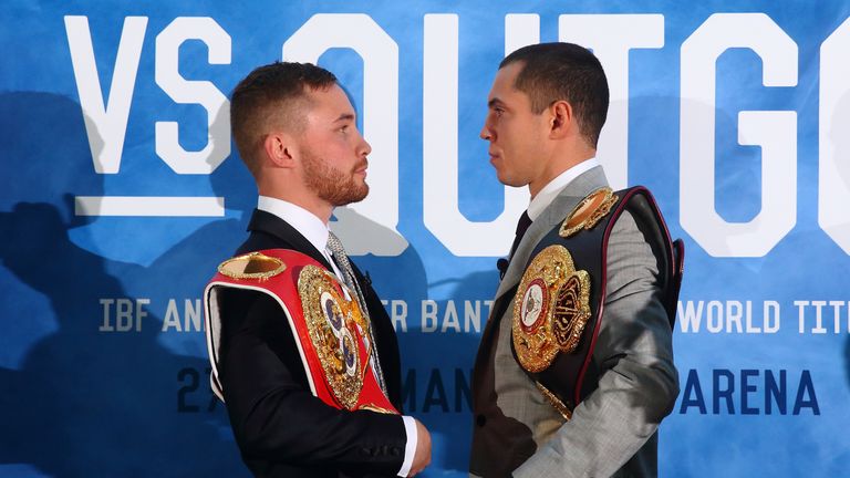 Carl Frampton (left) and Scott Quigg will lock horns in a huge Super Bantamweight showdown next February