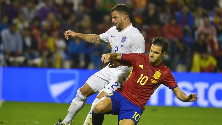 Fabregas won more tackles (six) than any other player against England
