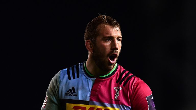 LONDON, ENGLAND - NOVEMBER 12:  Chris Robshaw of Harlequins looks on during the European Rugby Challenge Cup Pool 3 match between Harlequins and Montpellie