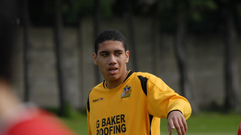 Chris Smalling in action for Maidstone United against Ramsgate  // MUST CREDIT: STEVE TERRELL, MAIDSTONE UTD