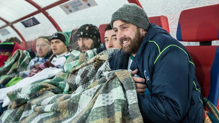 Even hardy Connacht rugby players were forced to wrap up in Siberia