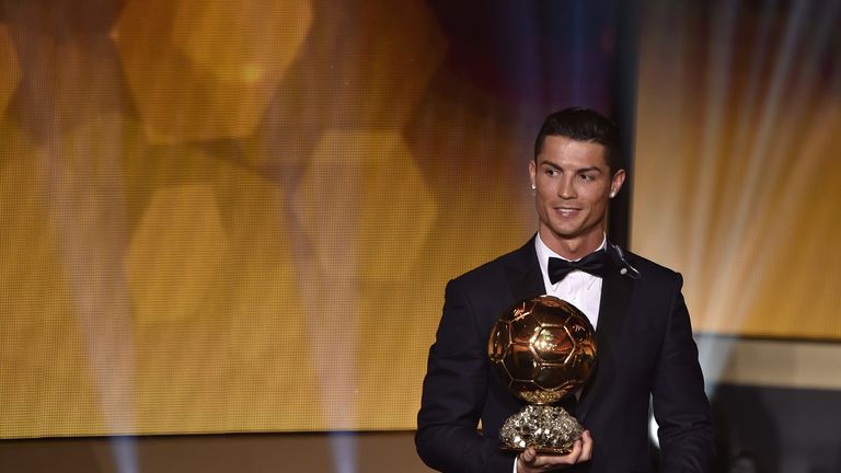 Real Madrid Cristiano Ronaldo has won the last two Ballon d'Or prizes