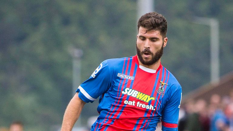 Inverness Caledonian Thistle's Dani Lopez during the Europa League Second Qualifying Round, First Leg, at Caledonian Stadium, Inverness, Scotland.
