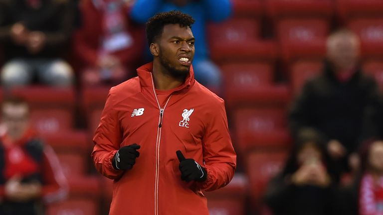 Liverpool's Daniel Sturridge is named as a substitute alongside fellow injury returnee Jordan Henderson