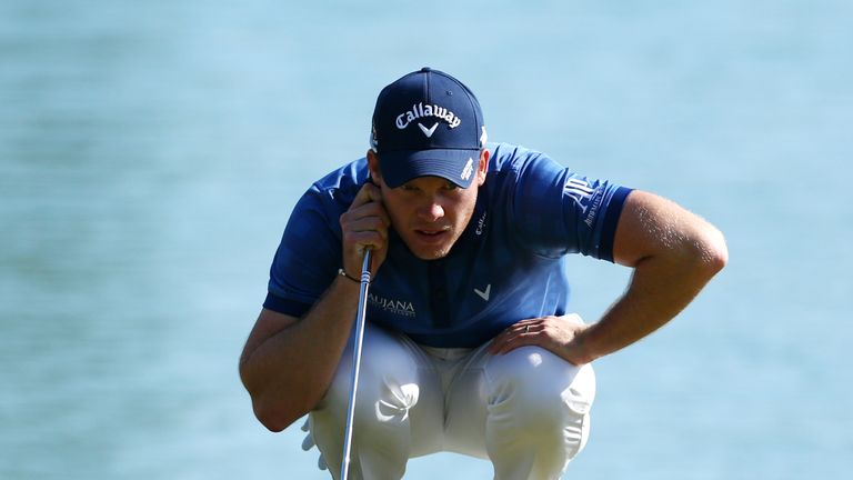 ANTALYA, TURKEY - OCTOBER 30 : Danny Willett of England in action at the 9th hole during the second round of the Turkish Airlines Open at The Montgomerie M