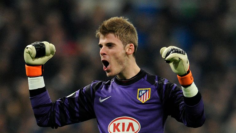 Quique Sanchez Flores made David de Gea his number one goalkeeper at Atletico Madrid 