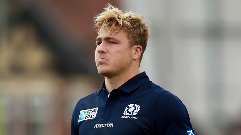 Scotland's David Denton during the Rugby World Cup match at the Kingsholm Stadium, Gloucester. Picture date: Wednesday September 23, 2015. See PA story RUG