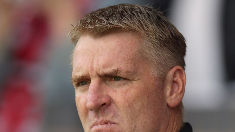 Walsall's manager Dean Smith during the pre season match at Banks's Stadium, Walsall.