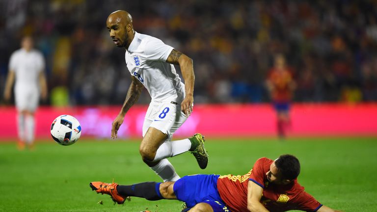 Fabian Delph was substituted during England's defeat