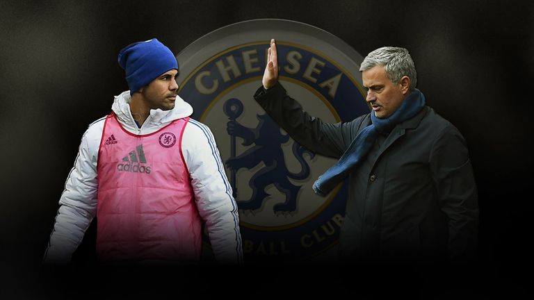 Diego Costa and Jose Mourinho appear to be experiencing some tensions at Chelsea